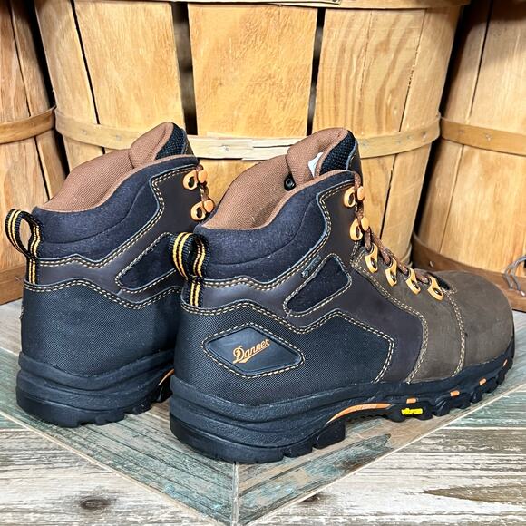 Danner Vicious 4.5" Brown Orange GTX Waterproof Safety Toe Work Boots Men Size 9 - Picture 5 of 12